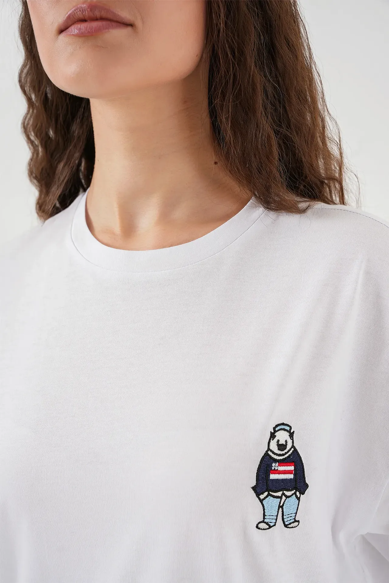 Mini Quilted Suspender Collar T-Shirt