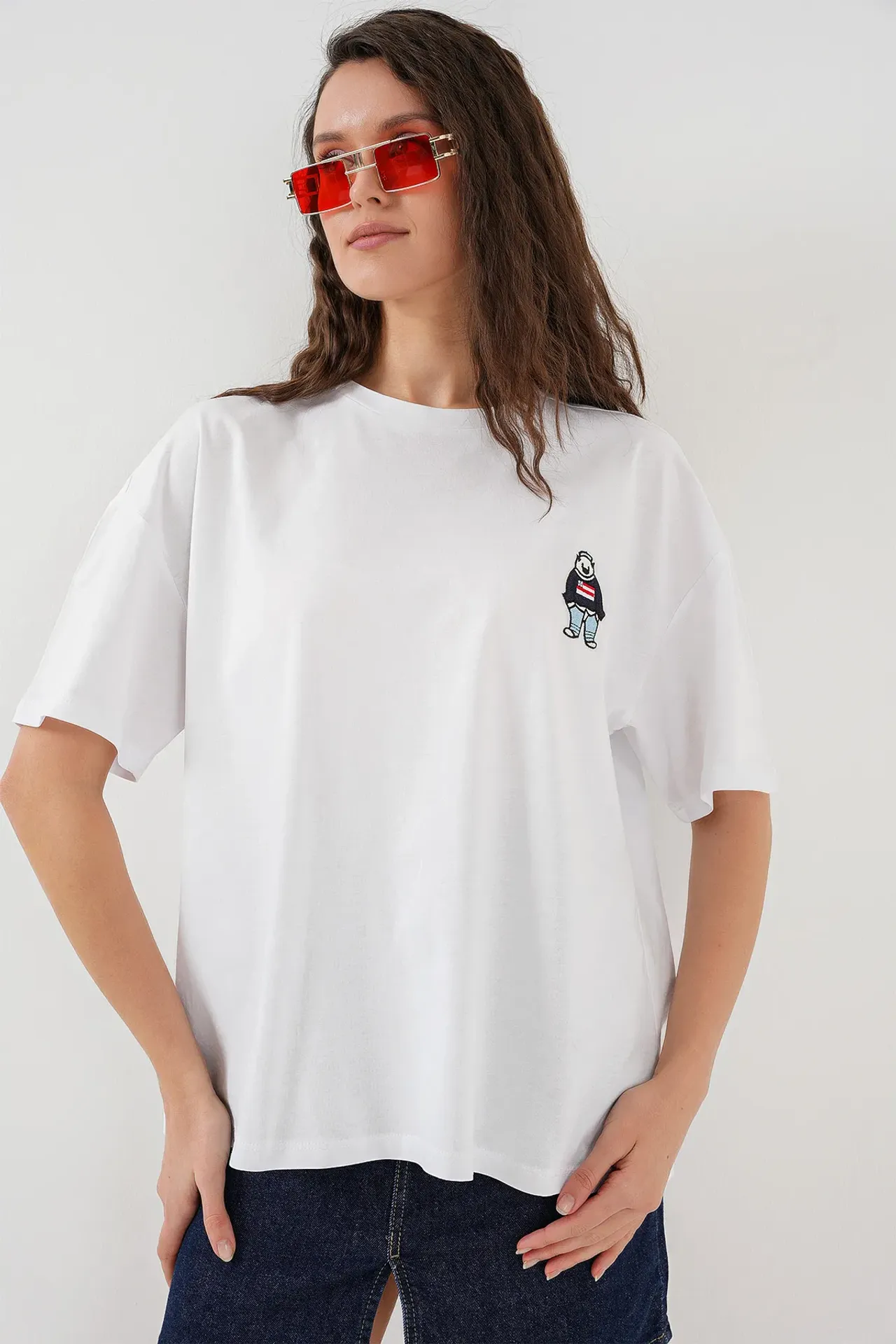 Mini Quilted Suspender Collar T-Shirt
