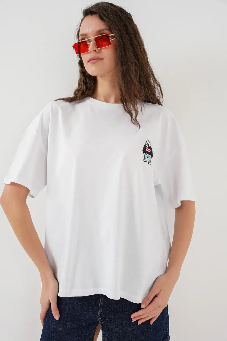 Mini Quilted Suspender Collar T-Shirt