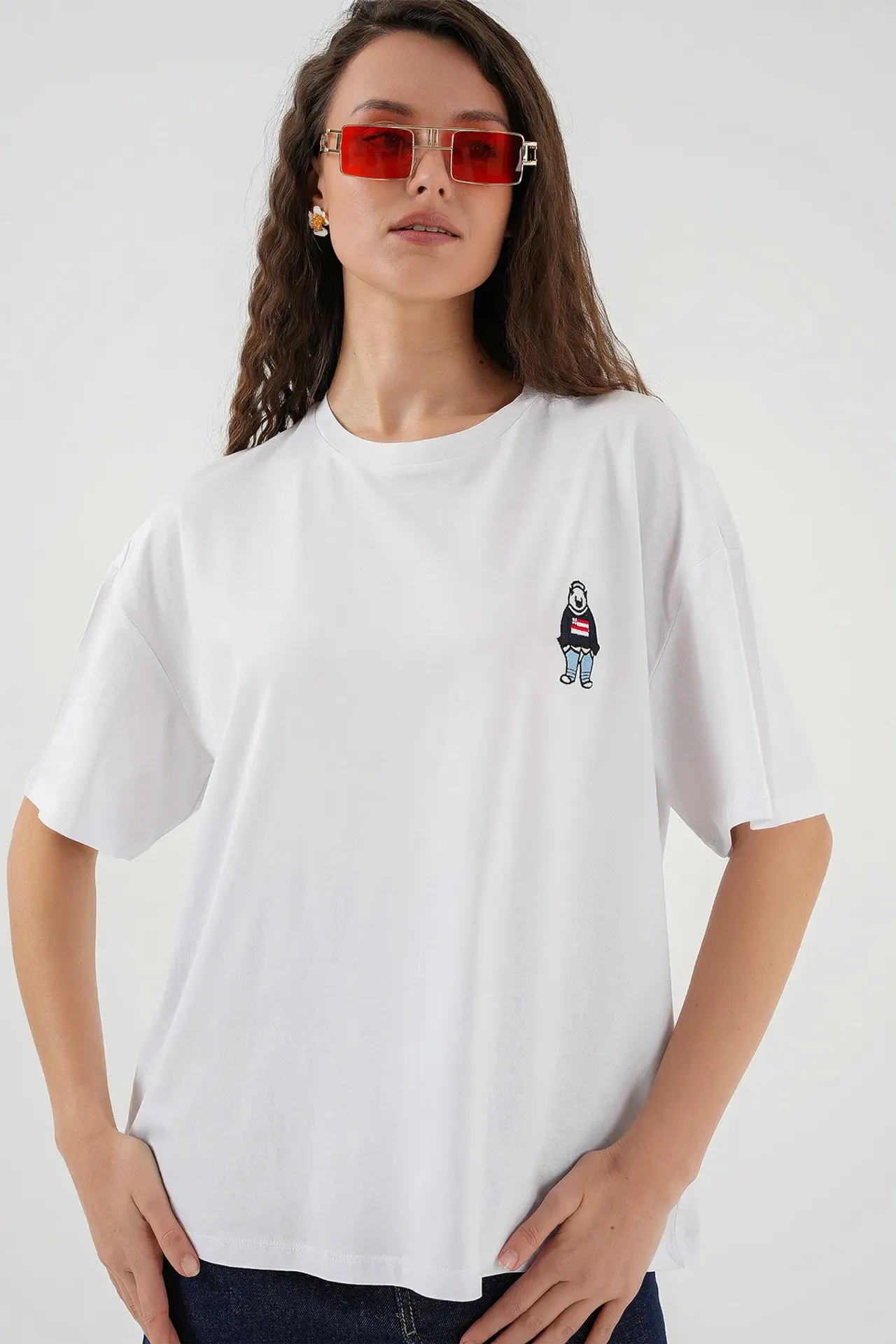 Mini Quilted Suspender Collar T-Shirt